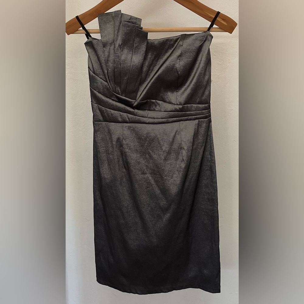 NWT Fe USA Women’s Strapless Grey Cocktail Dress Size Medium